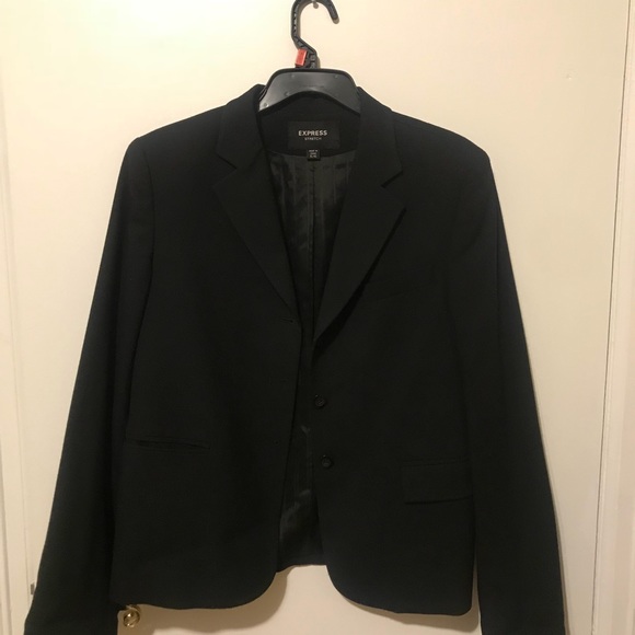 EXPRESS STRETCH BLACK BLAZER 5/6 ๐ฅ๐๐บ๐๐๐ - Picture 3 of 7